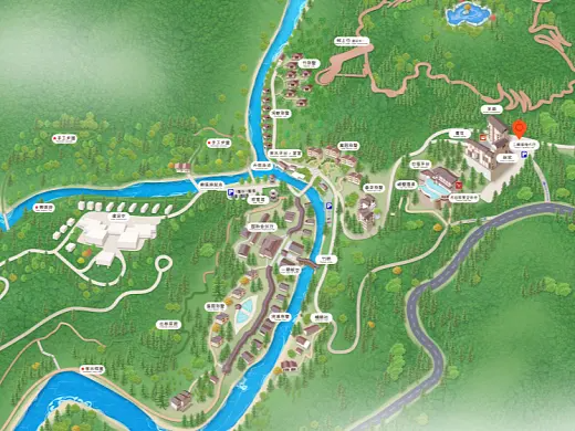 衡东结合景区手绘地图智慧导览和720全景技术，可以让景区更加“动”起来，为游客提供更加身临其境的导览体验。